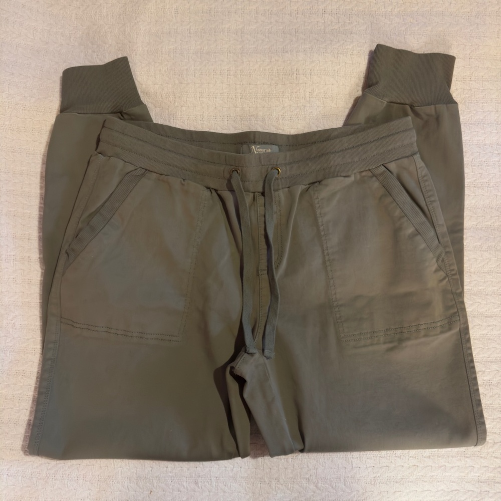 Natural Reflections Jogger Pant Olive Khaki Green Size Large